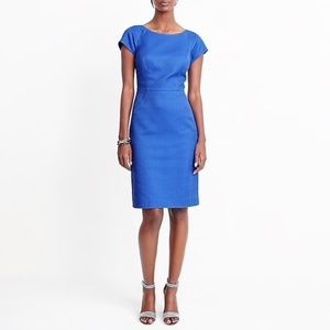 J Crew Blue Short Sleeve Shift Dress